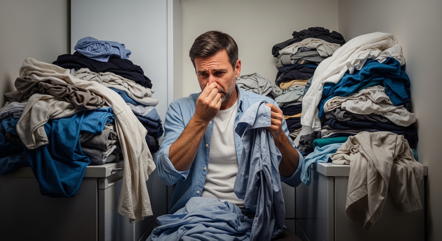 洗濯物が臭い！僕の「洗濯物地獄」は一体いつまで続くんだ？