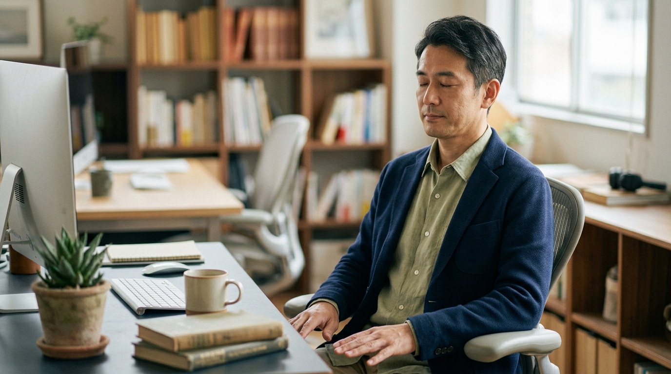 デスクでこっそり。僕が仕事に取り入れた「マインドフルネス5分間」